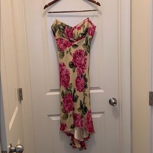 Vintage ABS Silk floral dress
